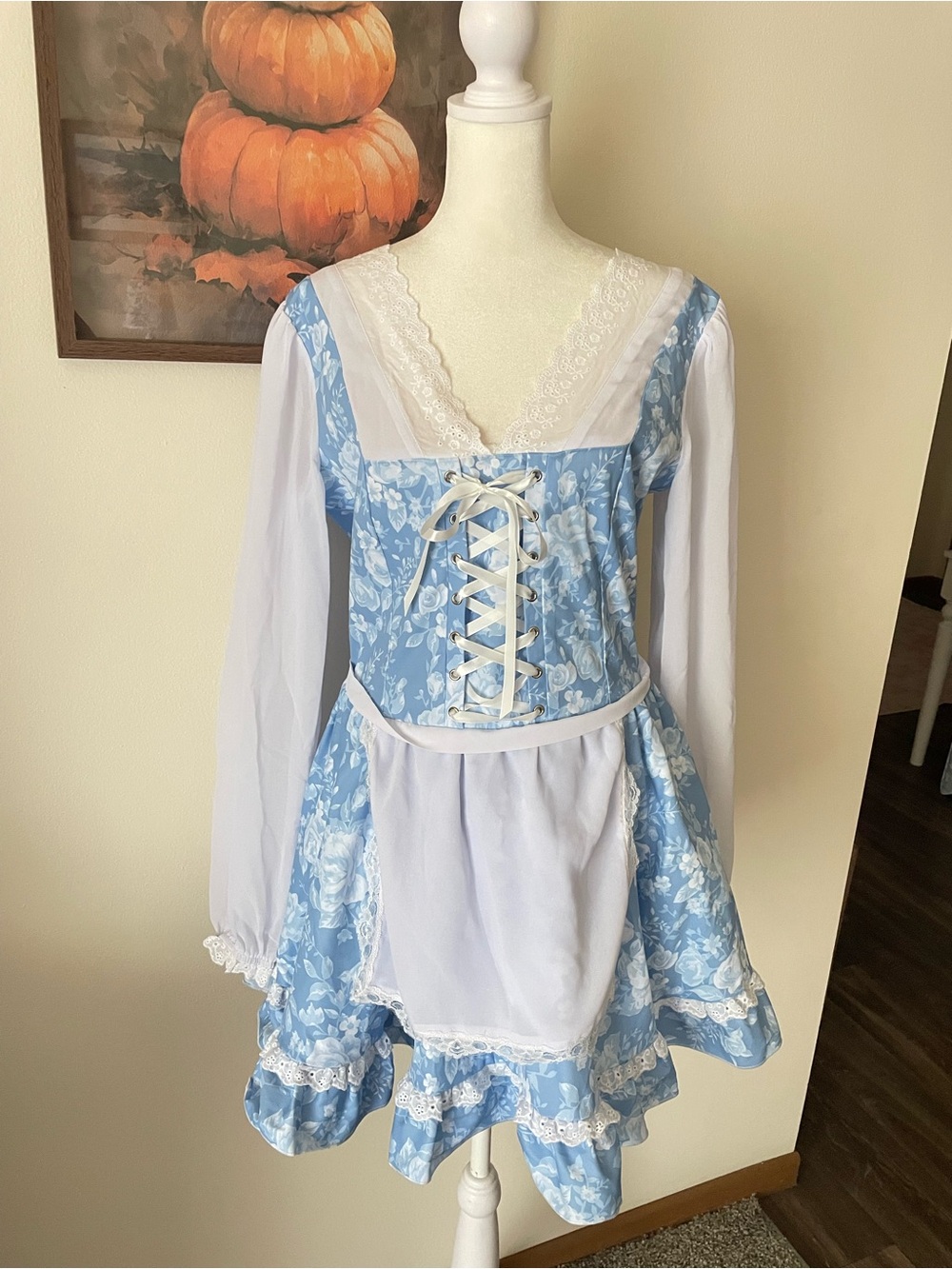 Dolls Kill Trickz N' Treatz Well Read Belle Princess Costume Dress Large